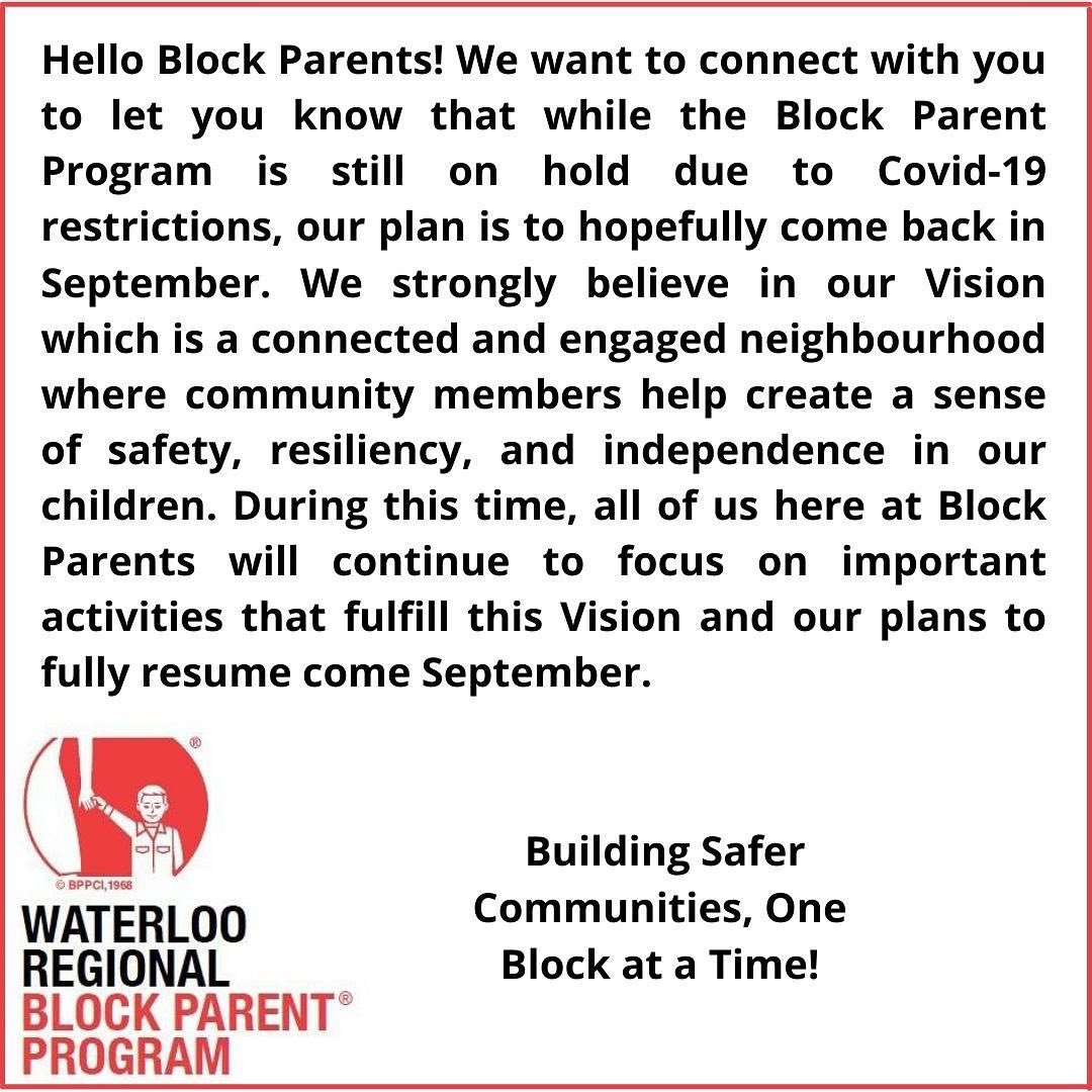 Block Parent Covid-19 Update May 2021